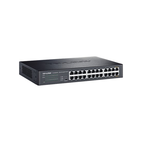 TP-LINK SG1024DT网络分线器24口16口千兆交换机企业级机架VLAN汇聚1000M光纤低功率分网器网吧监控POE镜像